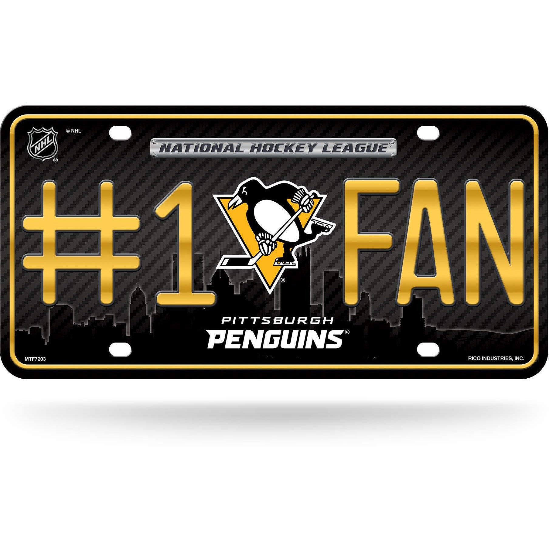 Pittsburgh Penguins License Plate  - 1 FAN - Special Order