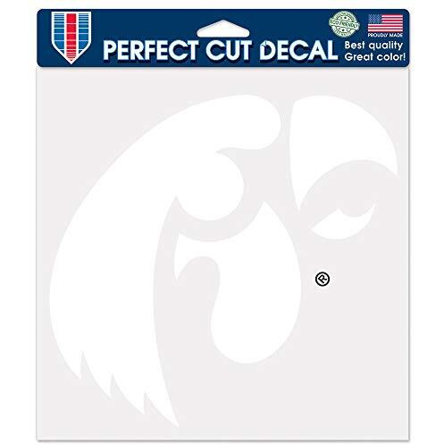 Iowa Hawkeyes Decal 8x8 Die Cut White