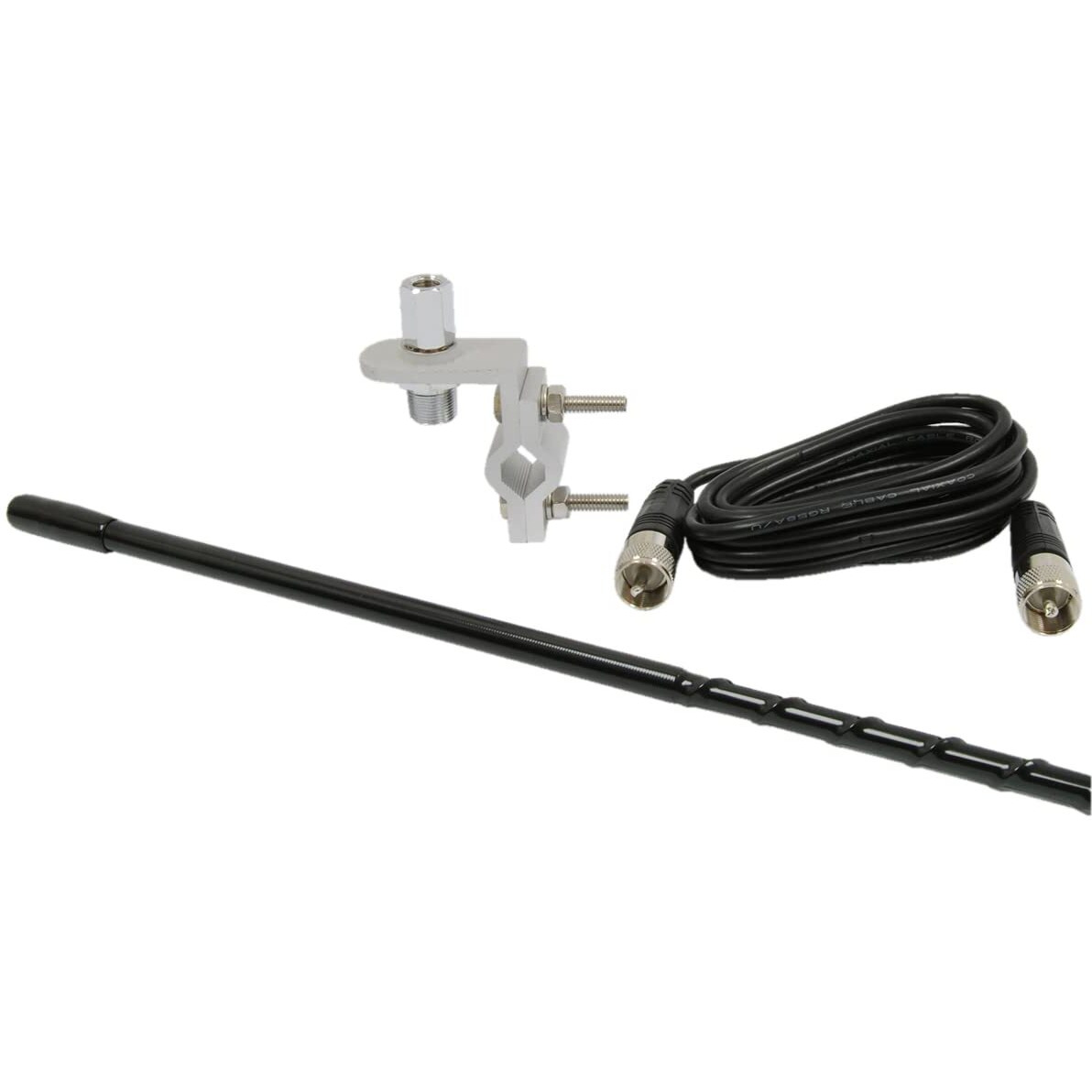 3ft CB Antenna Kit w/ 9 ft Cable  Black