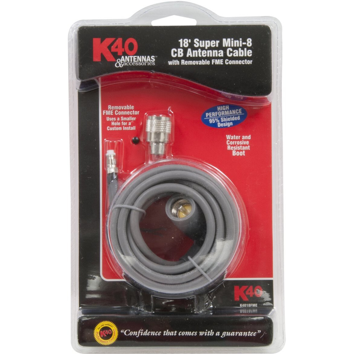 18ft Mini-8 CB Antenna Cable