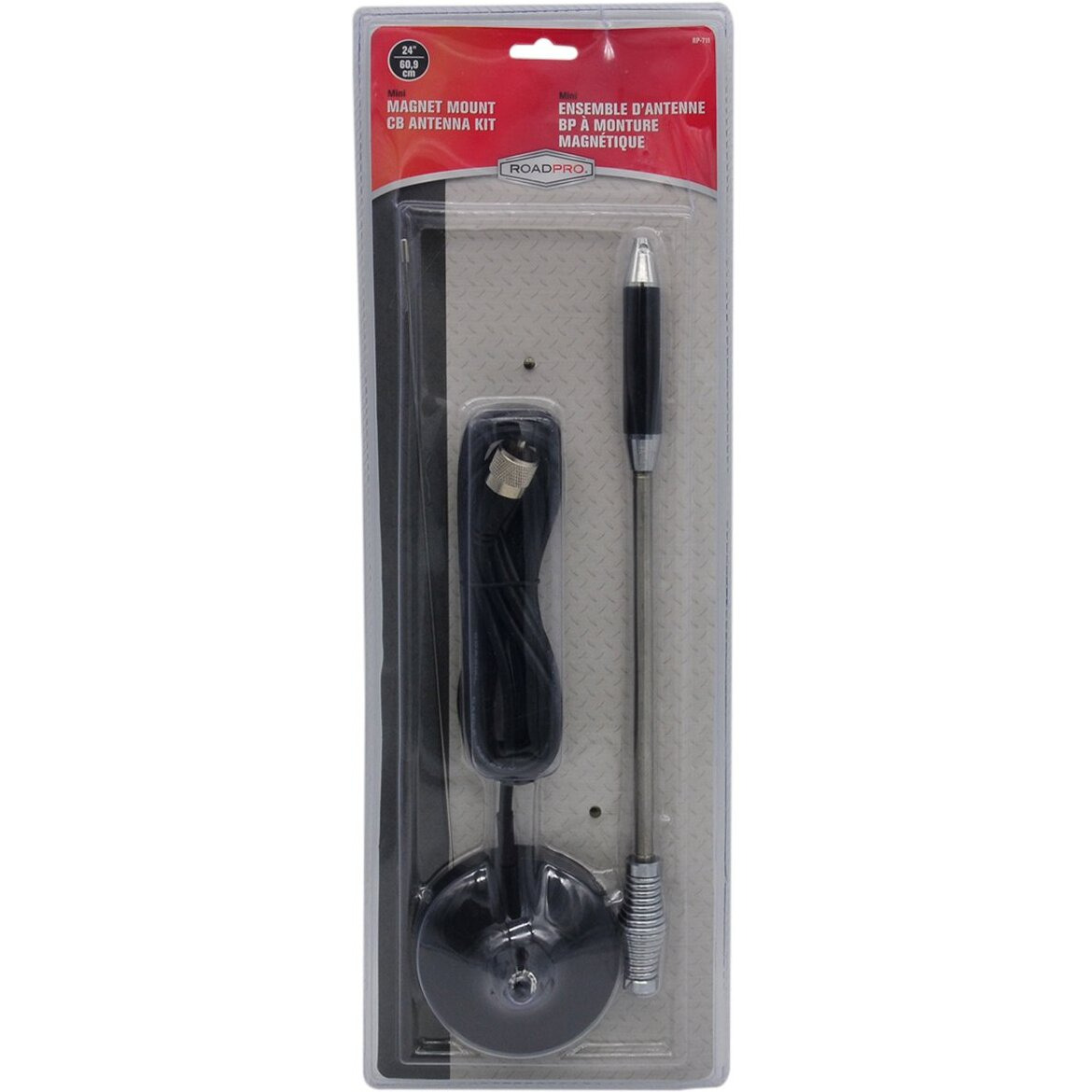 CB Antenna Kit Complete w Magnetic Mount and 24-Inch CB Antenna Plus Coax Cable RP-711