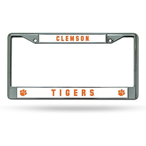 Clemson Tigers License Plate Frame Chrome