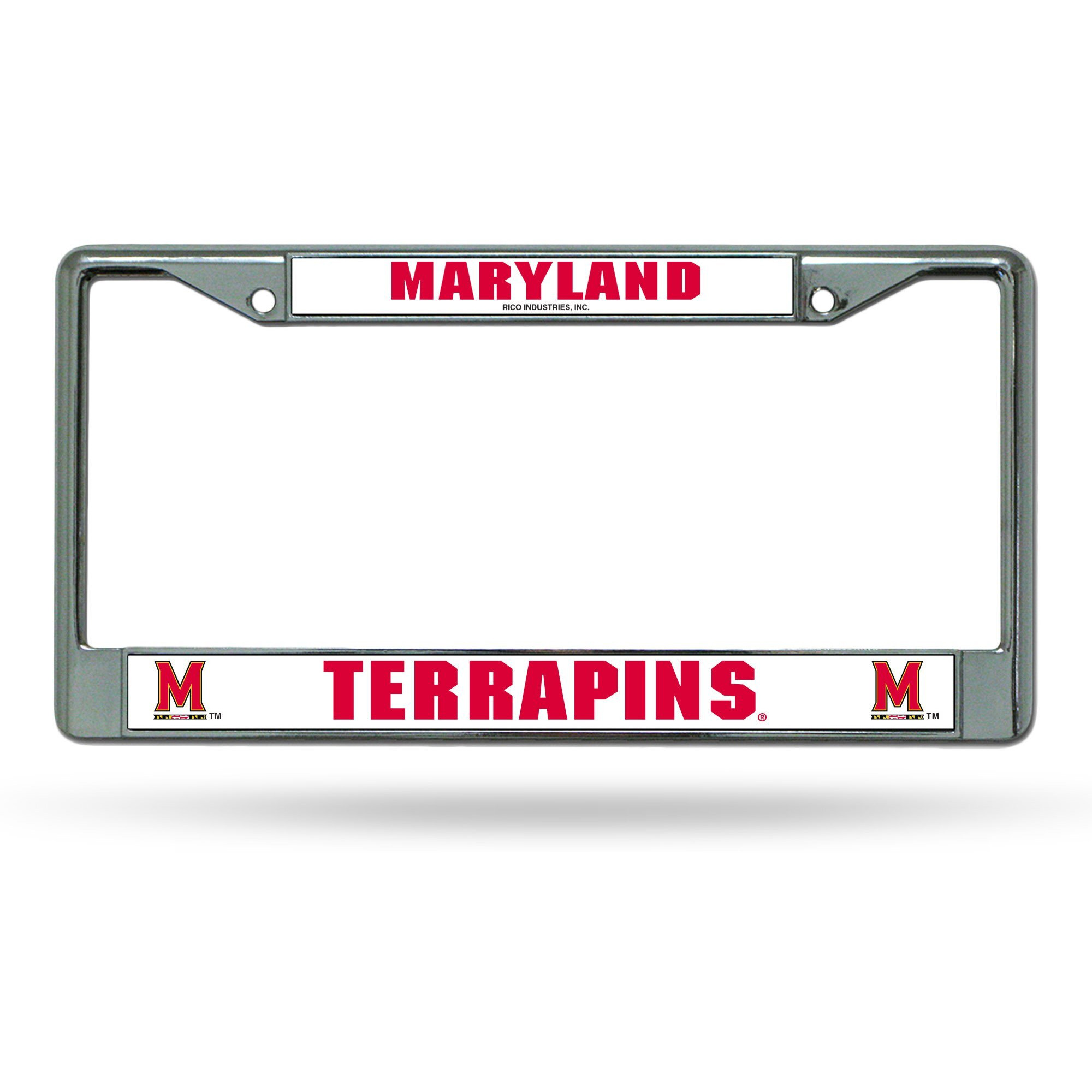 Maryland Terrapins License Plate Frame Chrome
