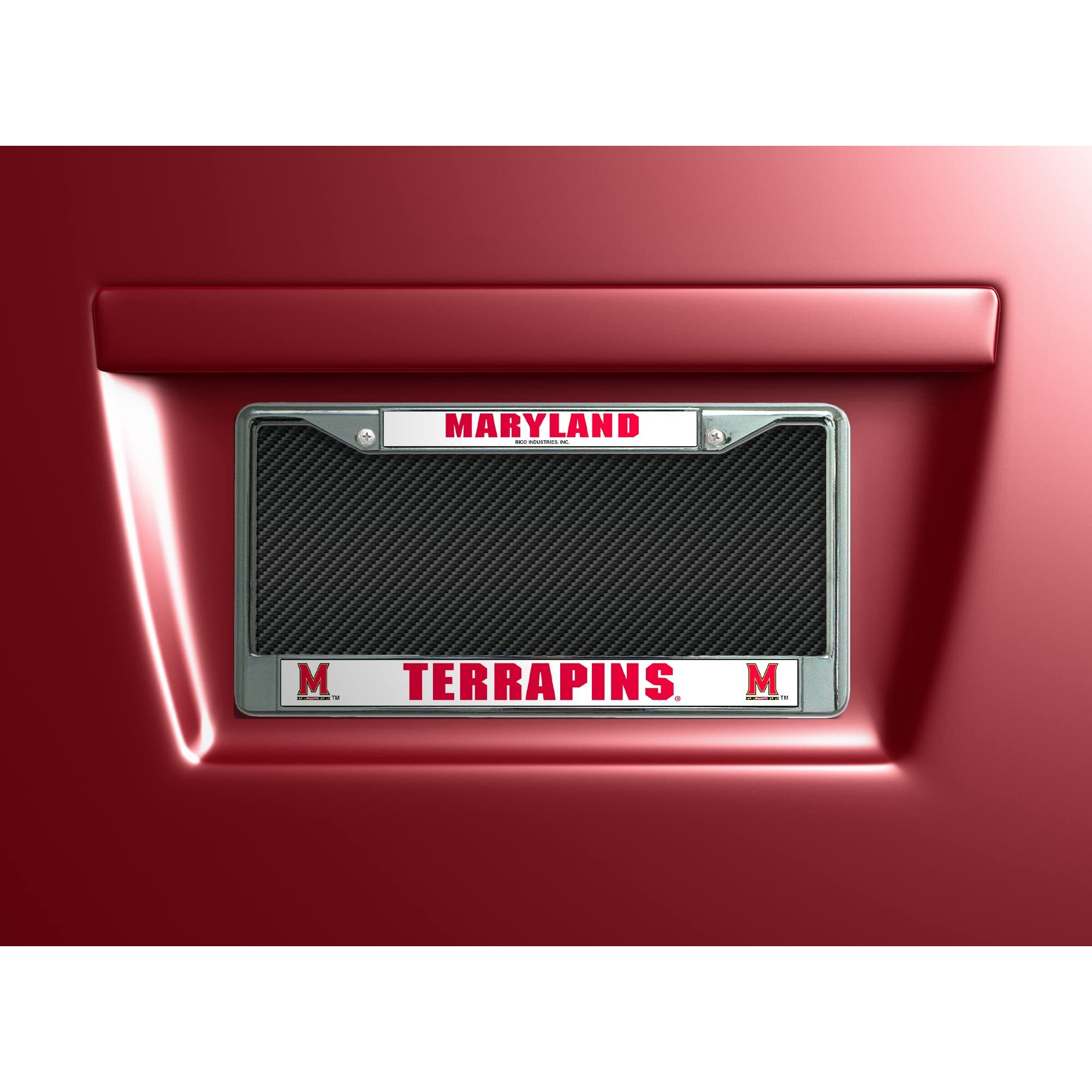 Maryland Terrapins License Plate Frame Chrome