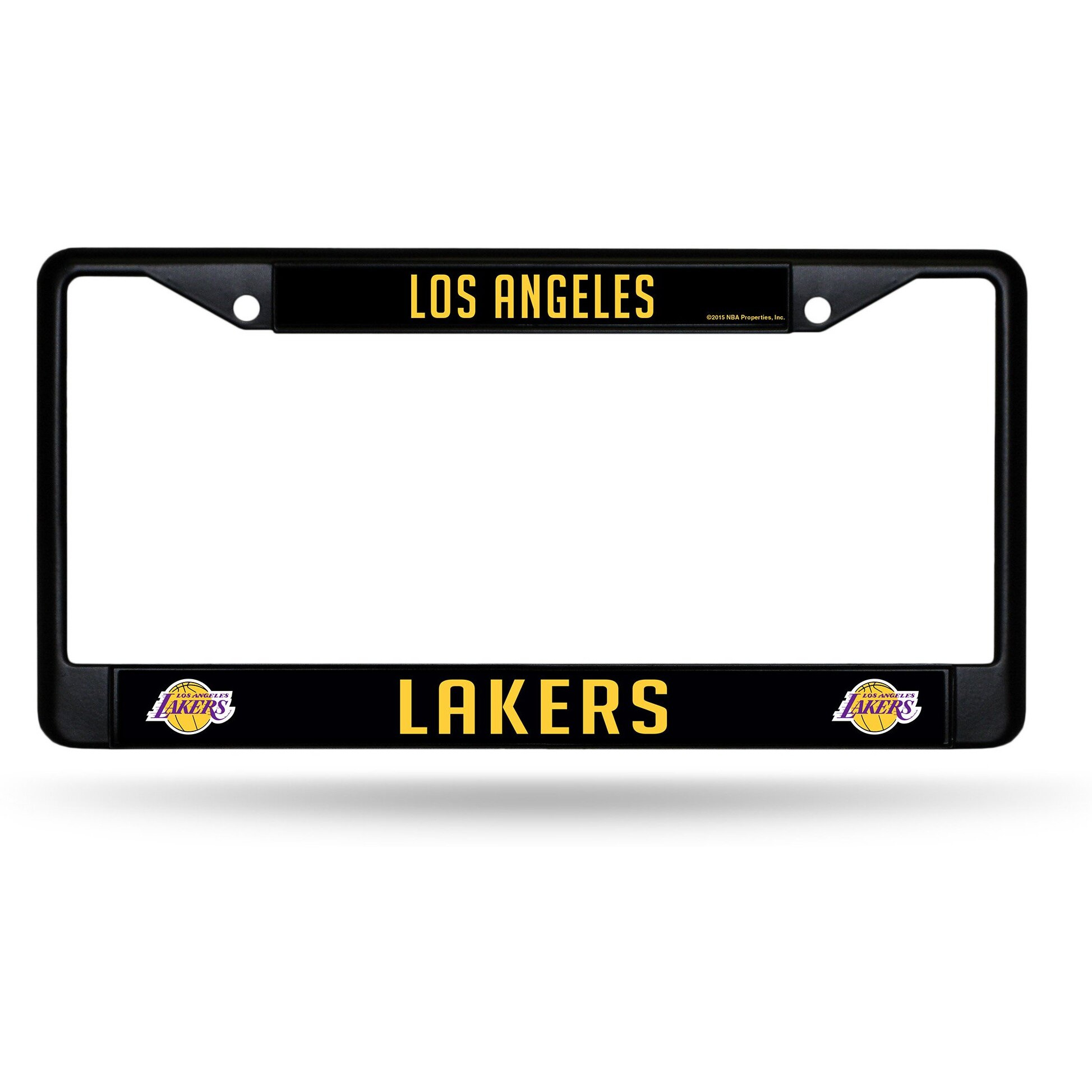 Los Angeles Lakers License Plate Frame Chrome Black
