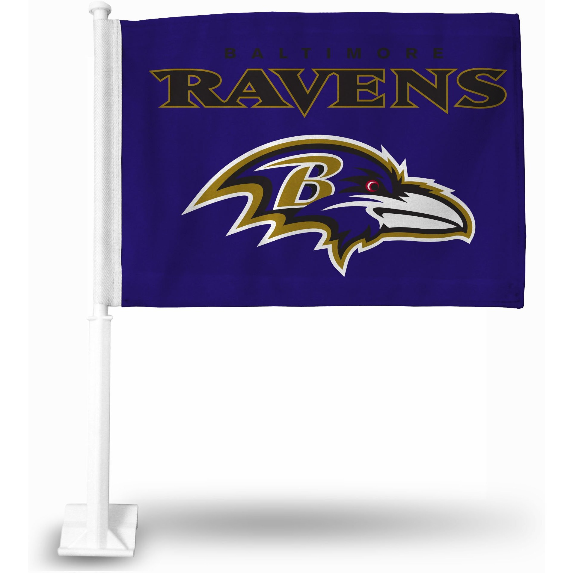 Baltimore Ravens Flag Car