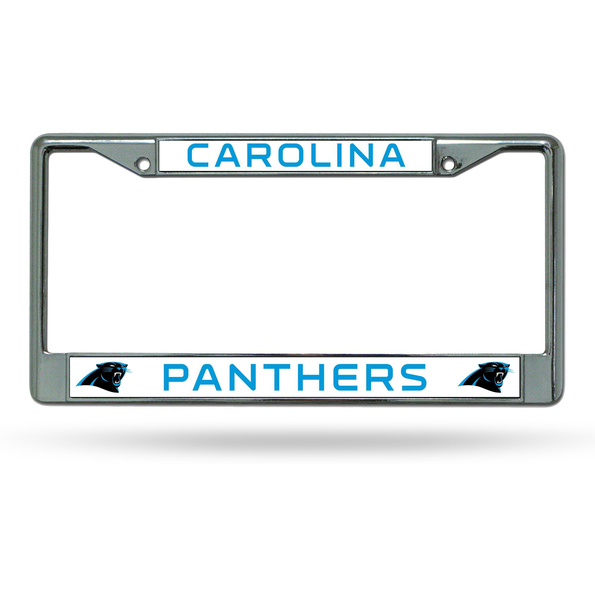 Carolina Panthers License Plate Frame Chrome