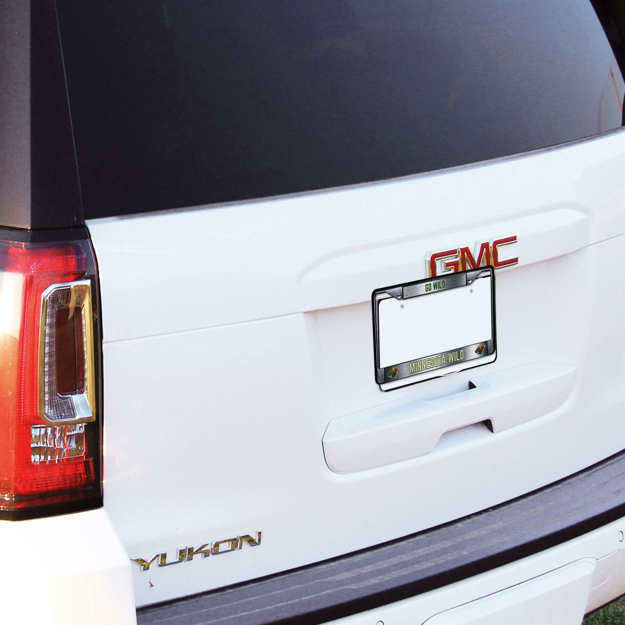 Carolina Panthers License Plate Frame Chrome
