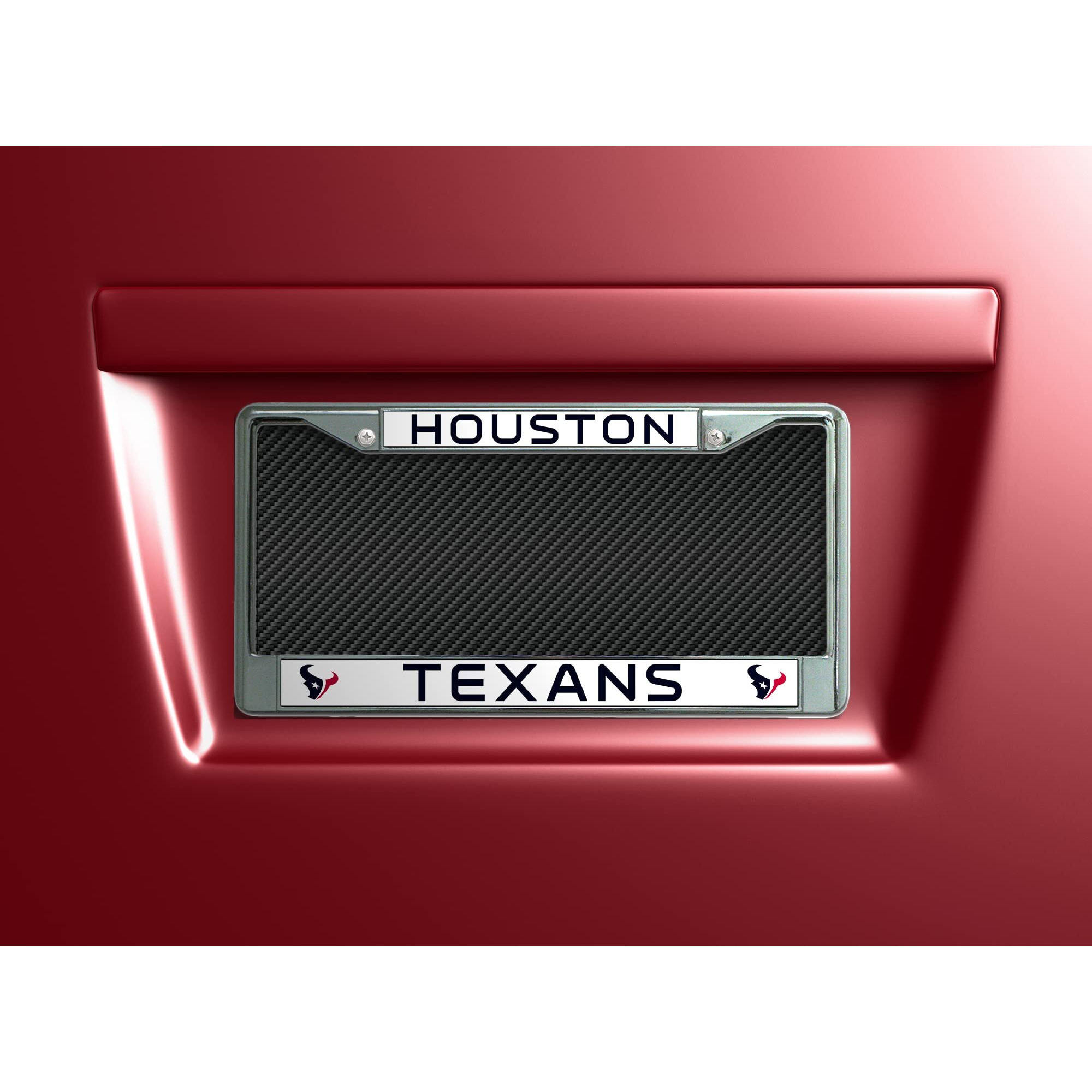 Houston Texans License Plate Frame Chrome