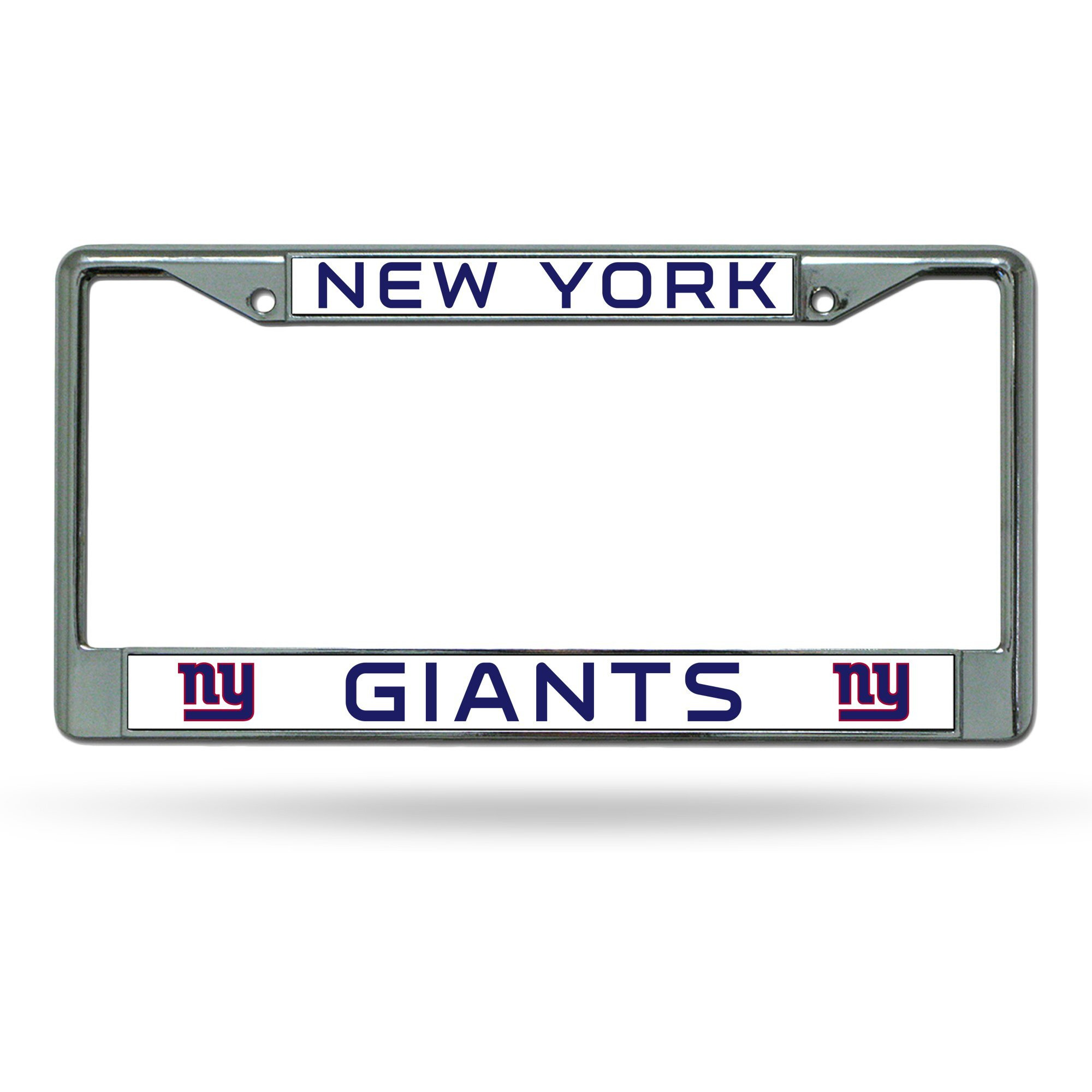 New York Giants License Plate Frame Chrome