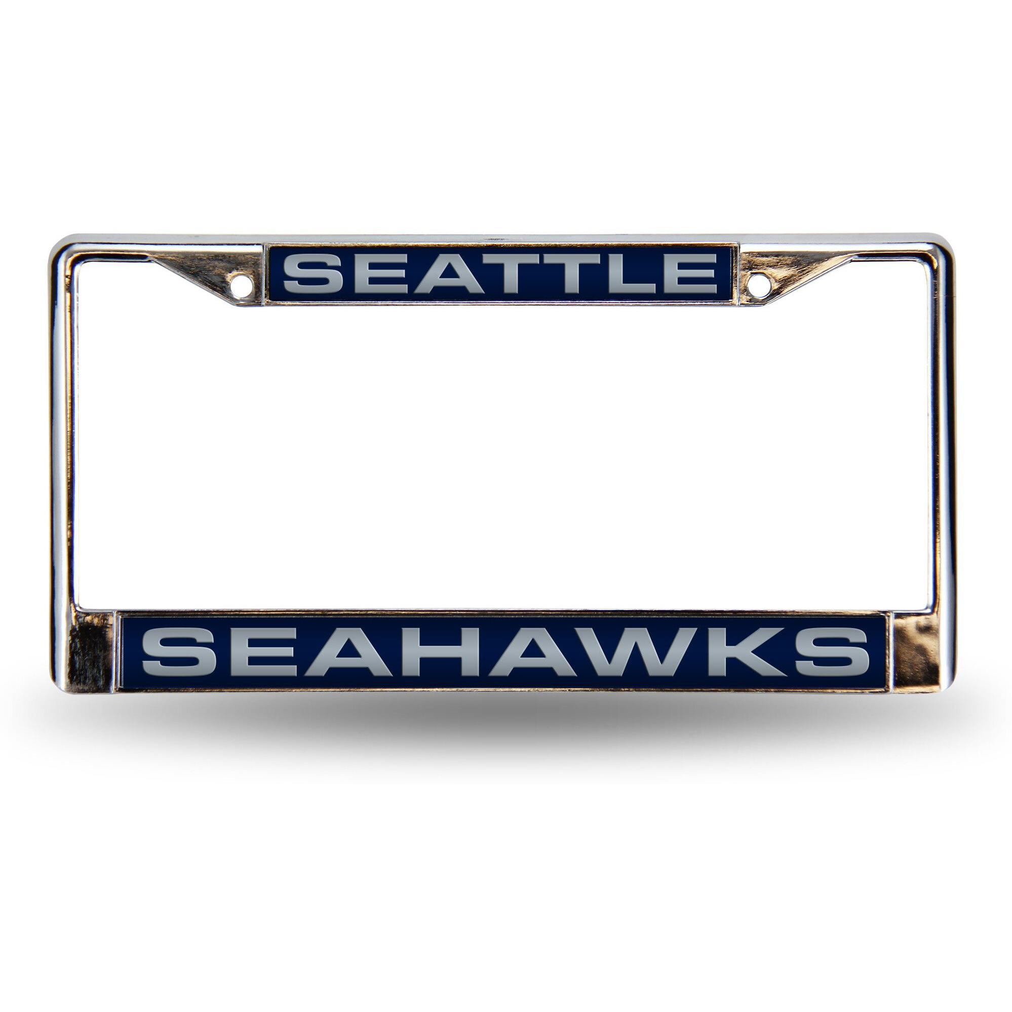 Seattle Seahawks License Plate Frame Laser Cut Chrome