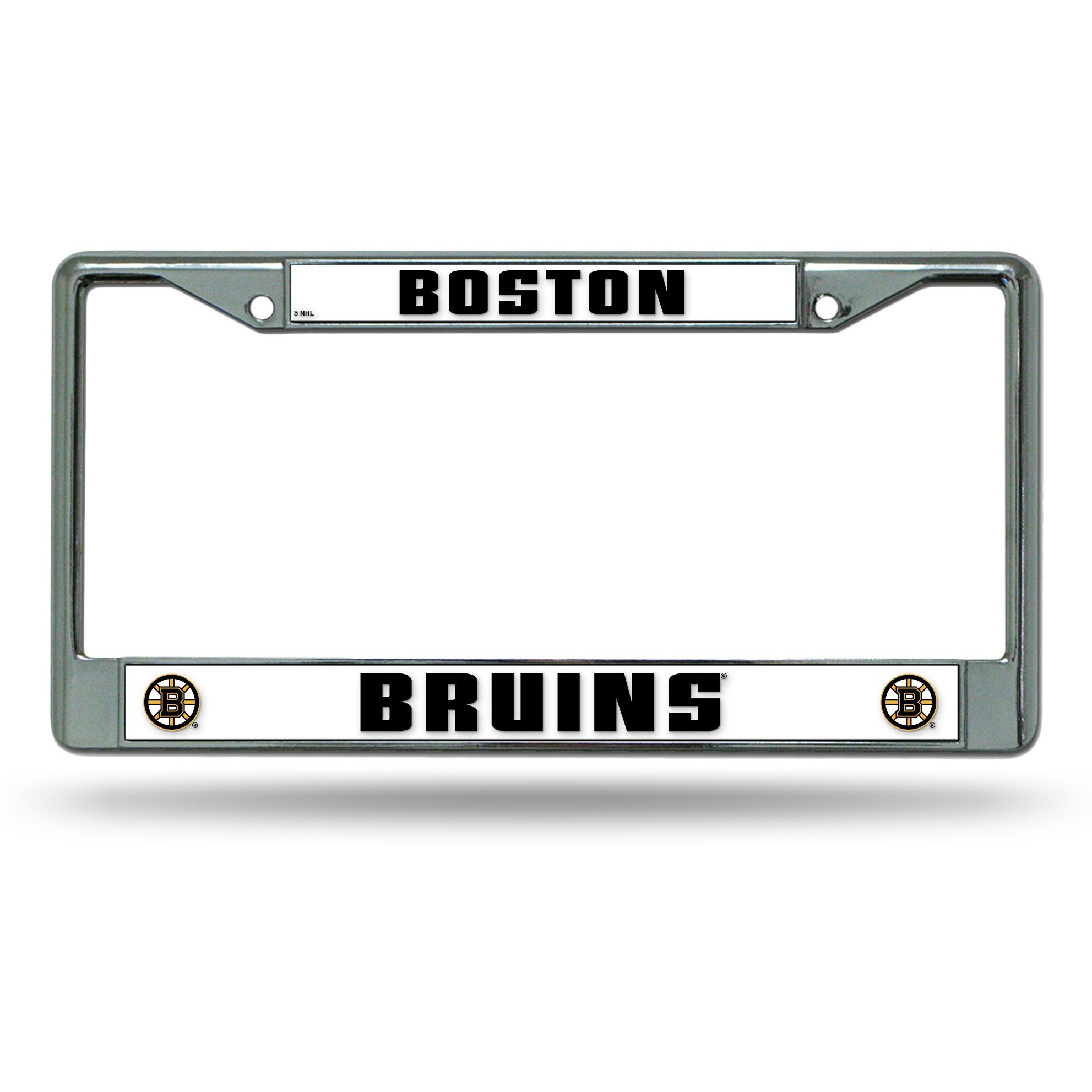 Boston Bruins License Plate Frame Chrome