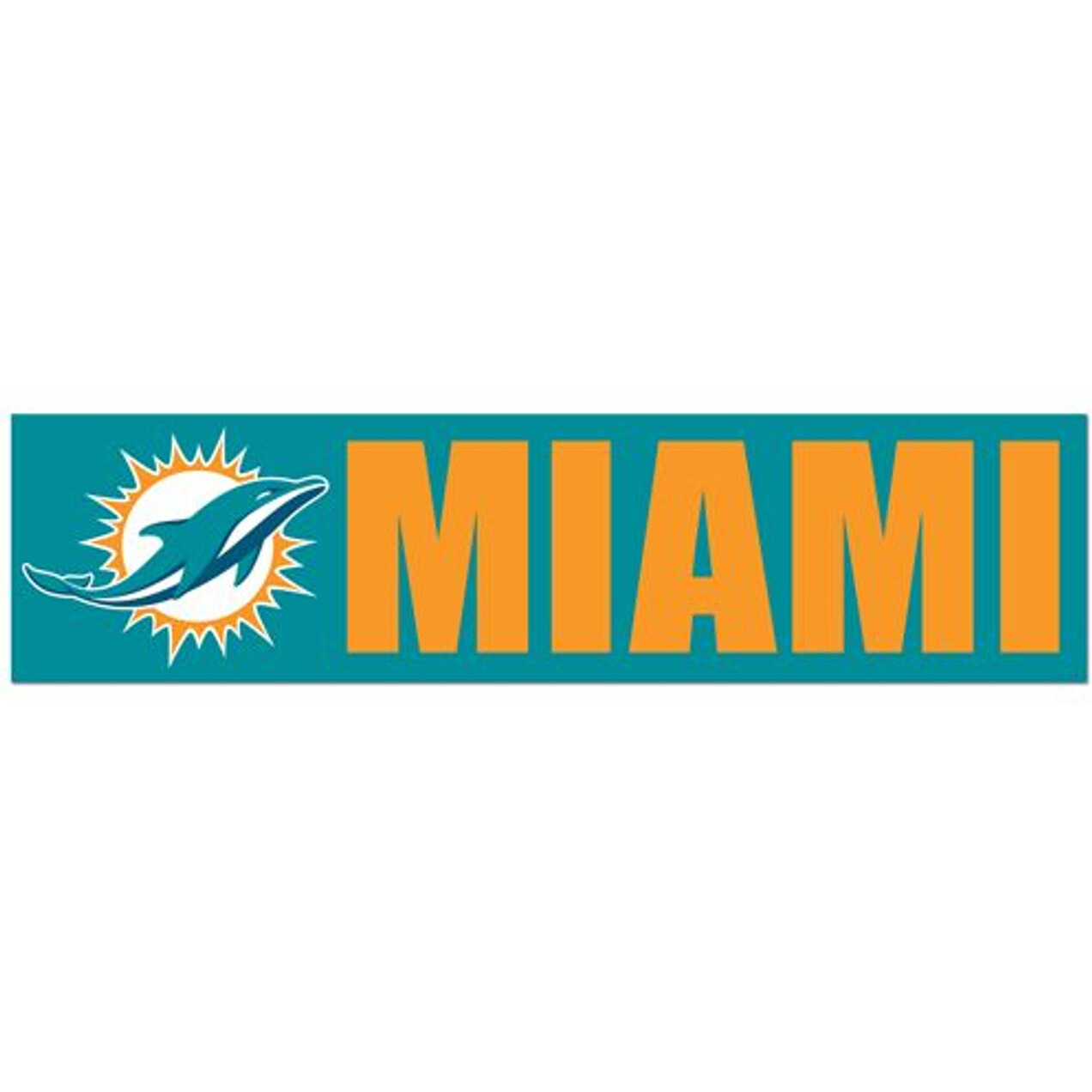 Miami Dolphins Decal Bumper Sticker