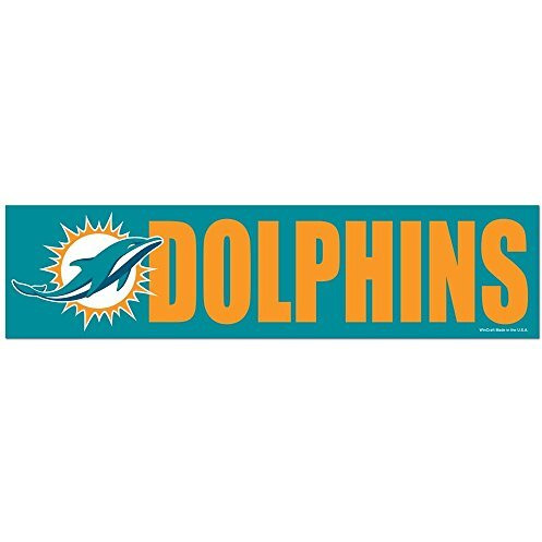 Miami Dolphins Decal Bumper Sticker