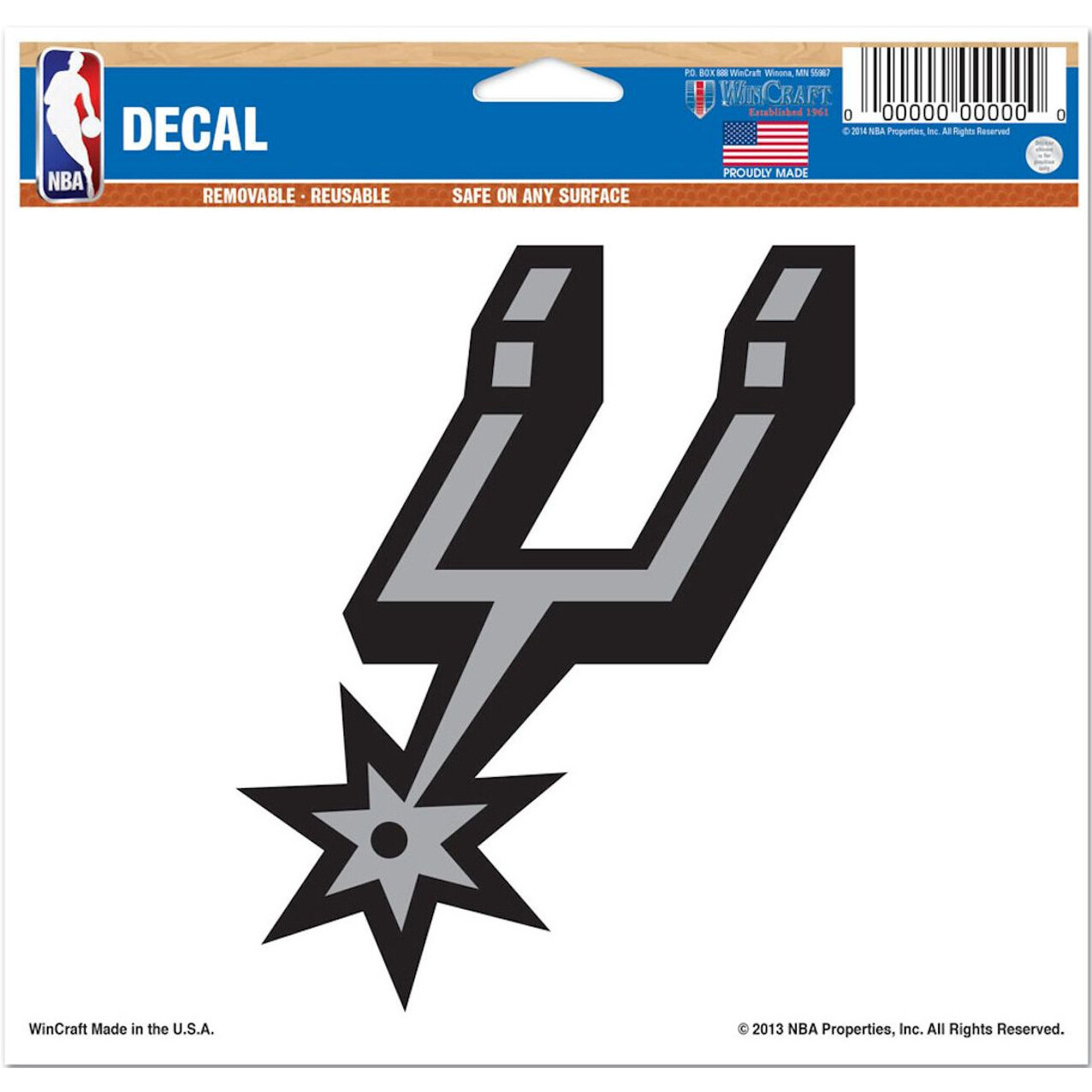 San Antonio Spurs Decal 5x6 Ultra