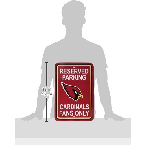 Arizona Cardinals Sign 12x18 Plastic Reserved Parking Style CO