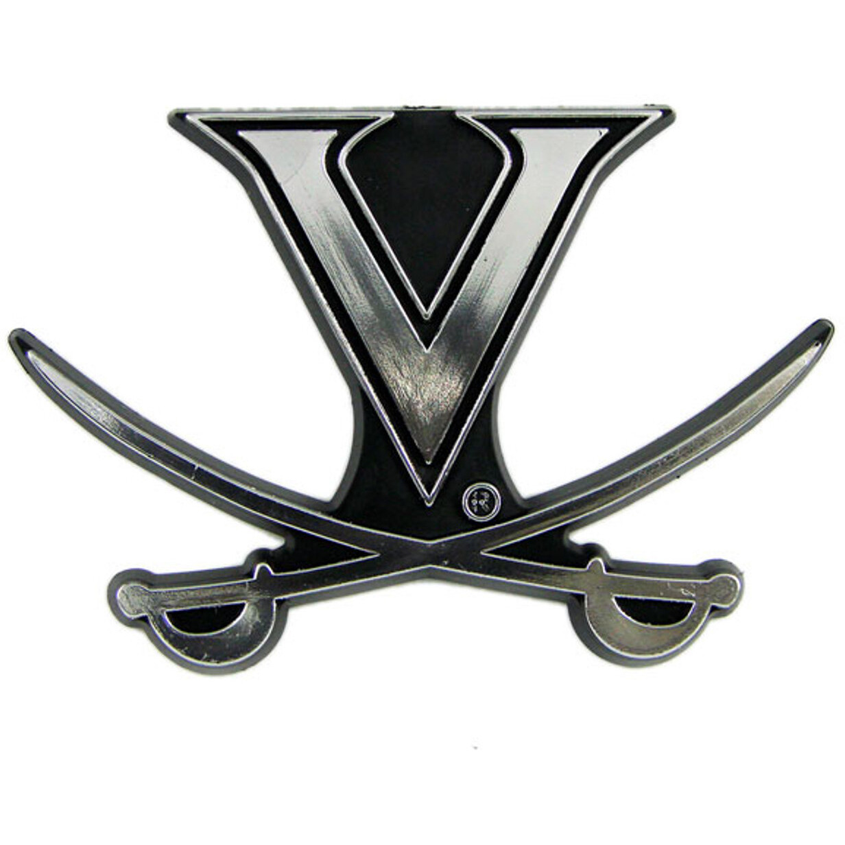 Virginia Cavaliers Auto Emblem - Silver - Special Order