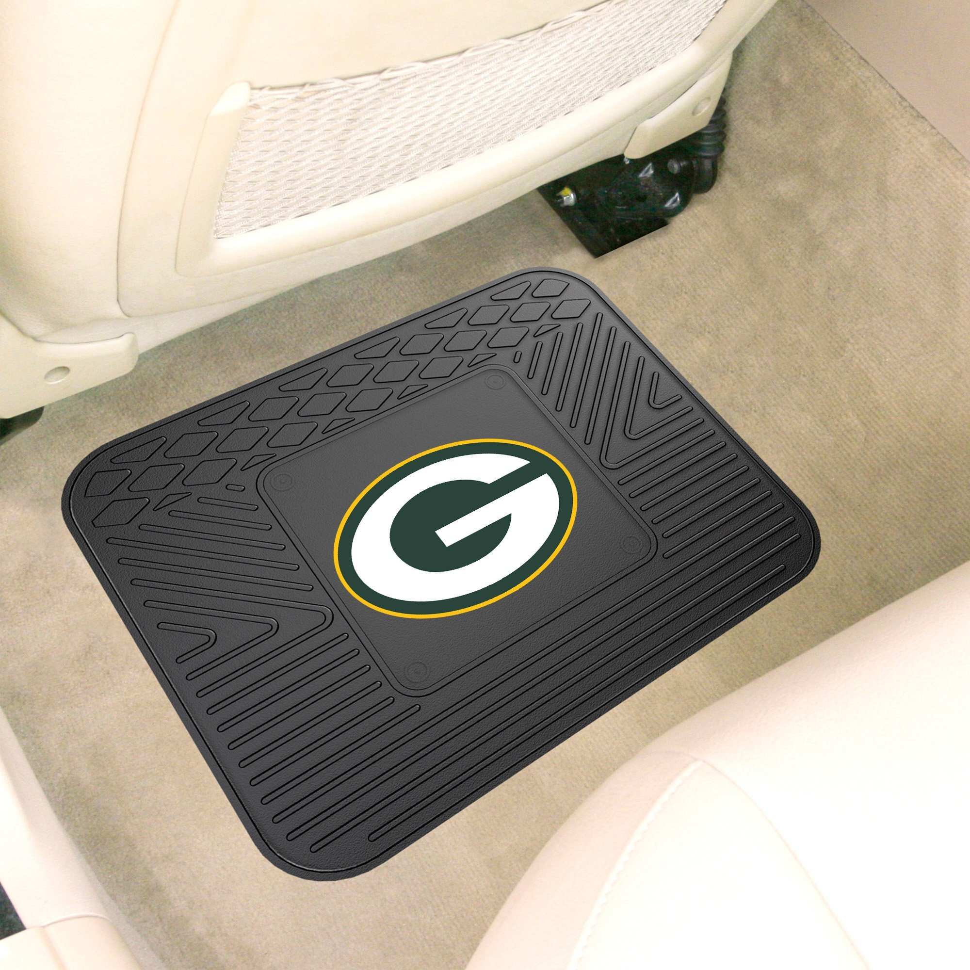 Green Bay Packers Car Mat Heavy Duty Vinyl Rear Seat