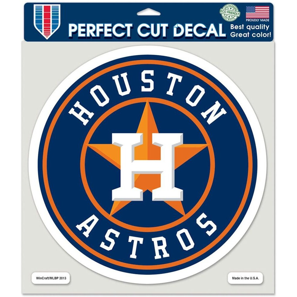 Houston Astros Decal 8x8 Die Cut Color
