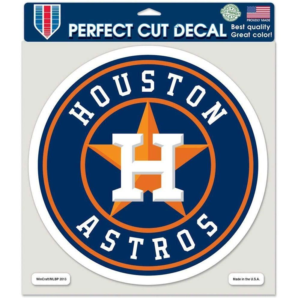 Houston Astros Decal 8x8 Die Cut Color