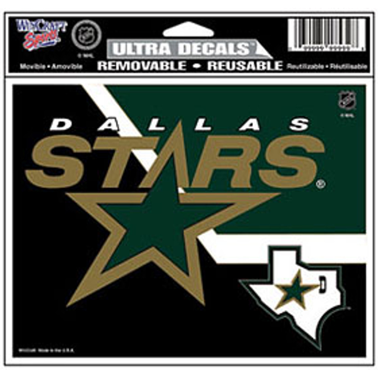 Dallas Stars Decal 5x6 Ultra Color - Special Order