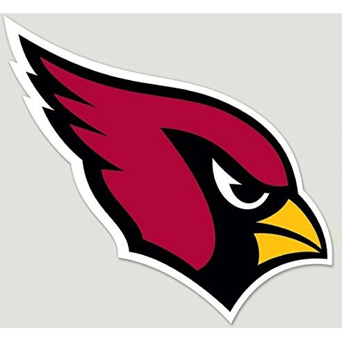 Arizona Cardinals Decal 8x8 Die Cut Color