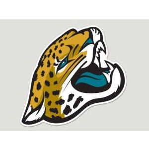 Jacksonville Jaguars Decal 8x8 Die Cut Color