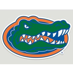 Florida Gators Decal 8x8 Die Cut Color