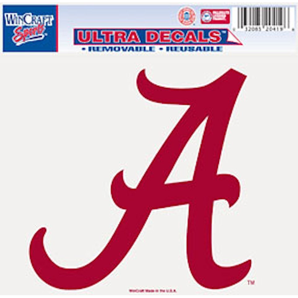 Alabama Crimson Tide Decal 5x6 Multi Use Color