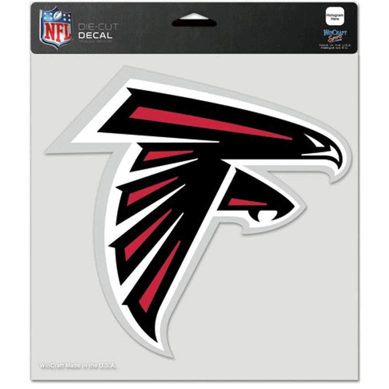 Atlanta Falcons Decal 8x8 Die Cut Color