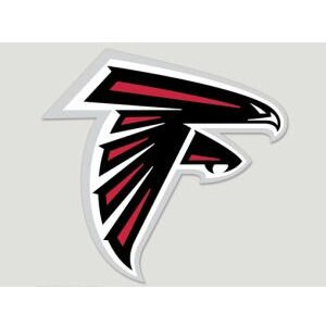 Atlanta Falcons Decal 8x8 Die Cut Color