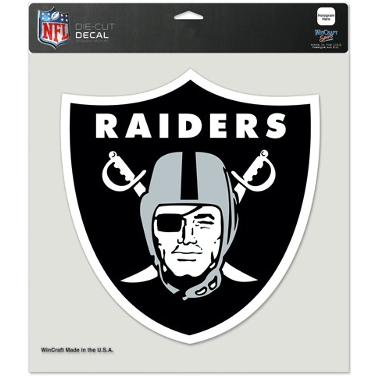 Las Vegas Raiders Decal 8x8 Die Cut Color