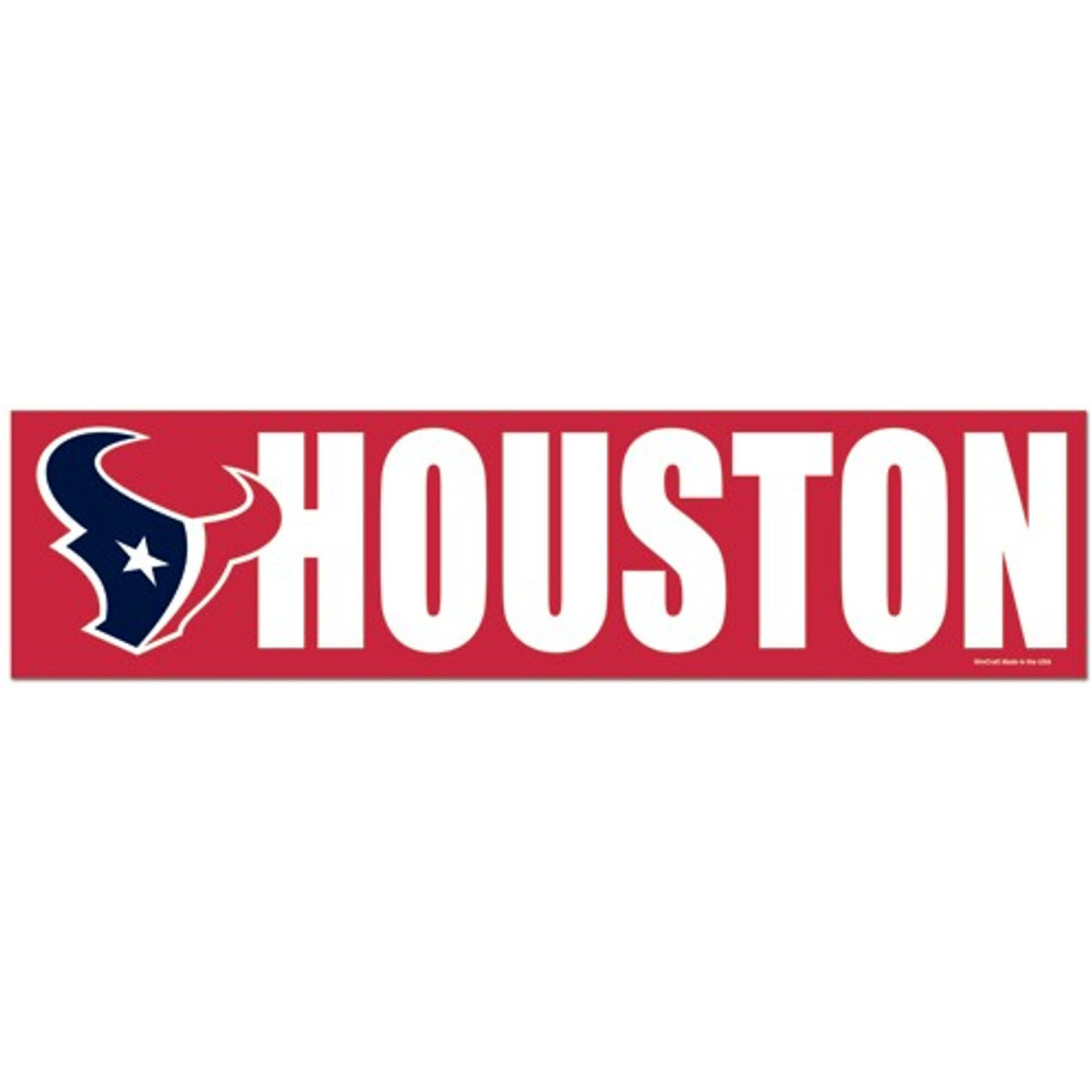 Houston Texans Decal Bumper Sticker - Special Order