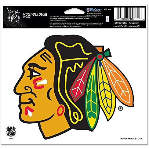 Chicago Blackhawks Decal 5x6 Ultra Color