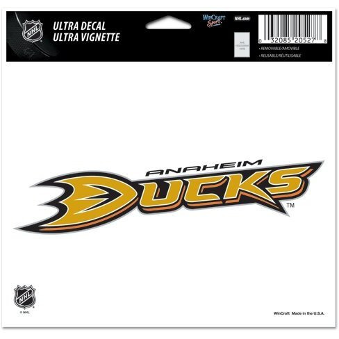 Anaheim Ducks Decal 5x6 Ultra Color