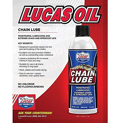 Lucas Oil Chain Lube Aerosol 11 Ounce