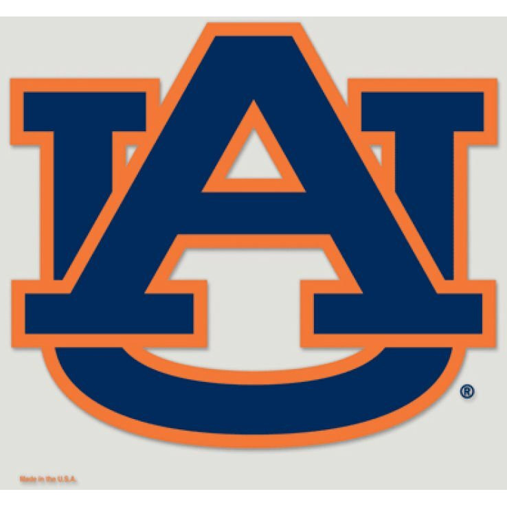 Auburn Tigers Decal 8x8 Die Cut Color