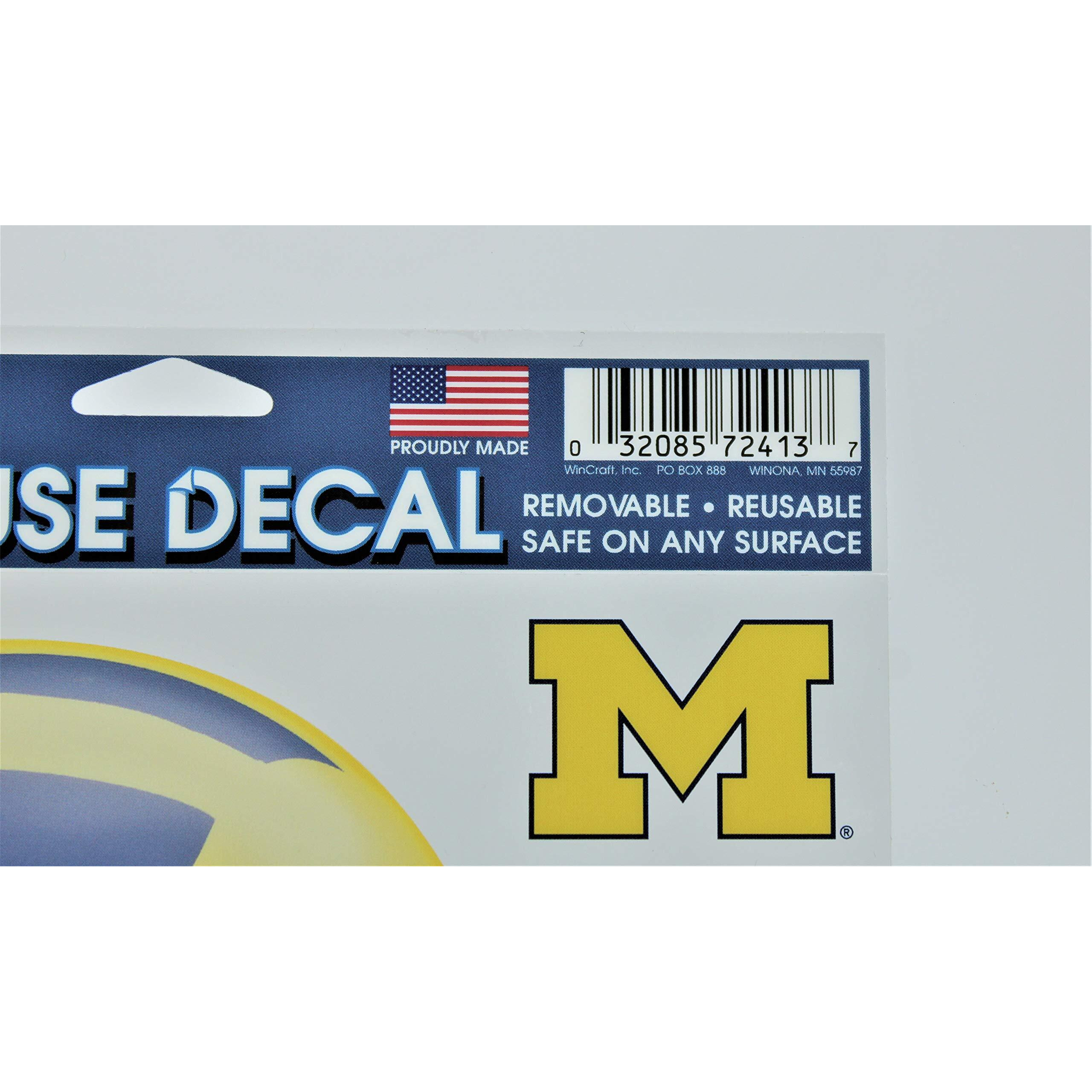 Michigan Wolverines Decal 5x6 Ultra Color Helmet