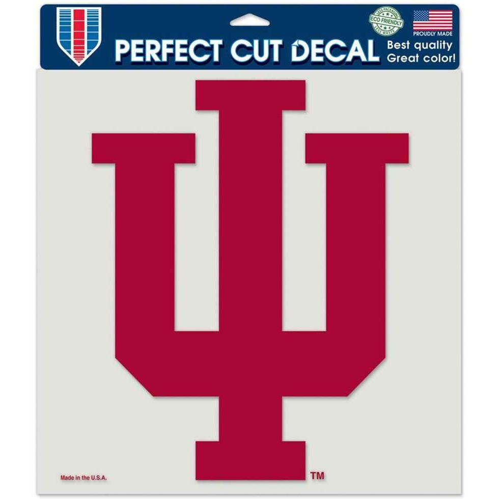 Indiana Hoosiers Decal 8x8 Die Cut Color
