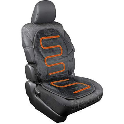 Velour Heated Seat Cushion (Black)