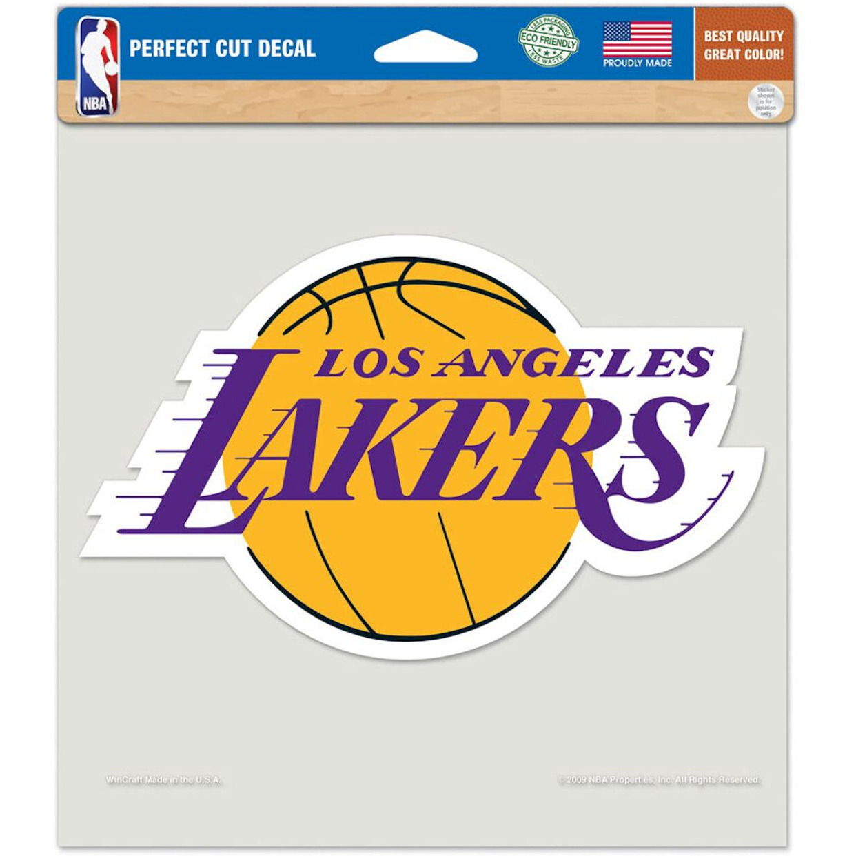 Los Angeles Lakers Decal 8x8 Die Cut Color