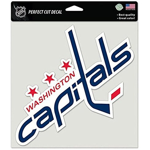 Washington Capitals Decal 8x8 Perfect Cut Color