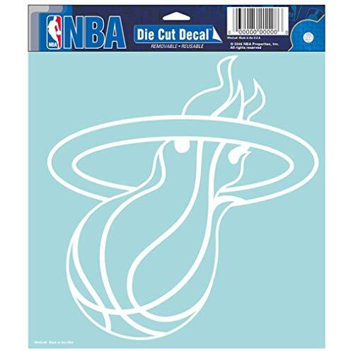 Miami Heat Decal 8x8 Die Cut White