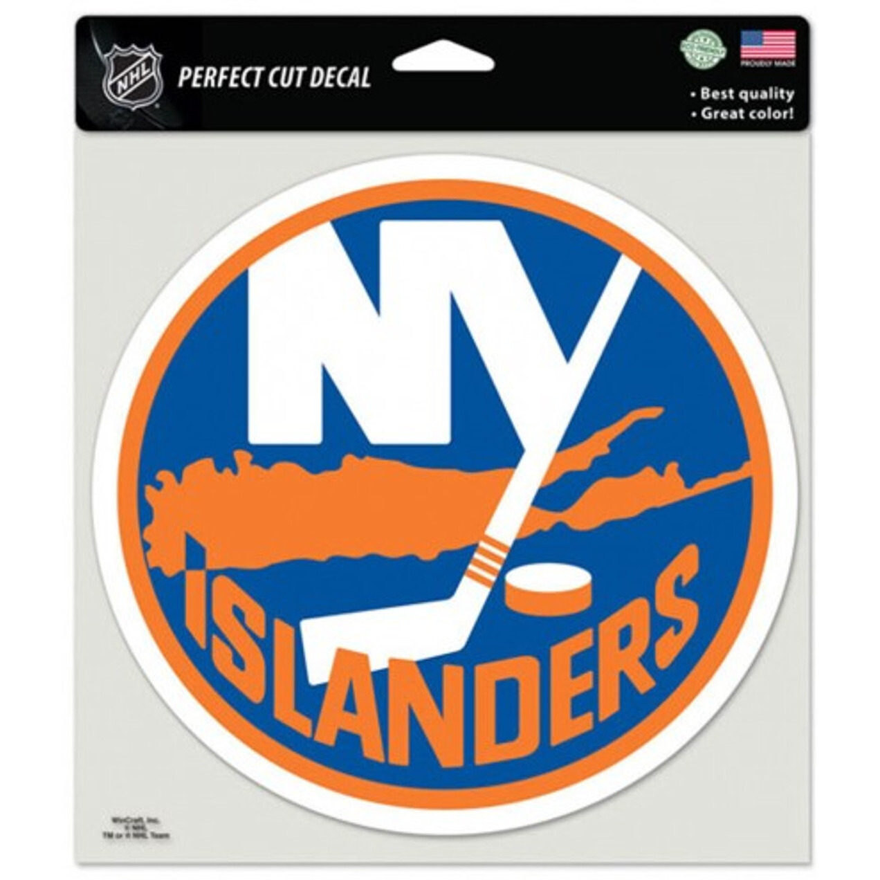 New York Islanders Decal 8x8 Perfect Cut Color - Special Order