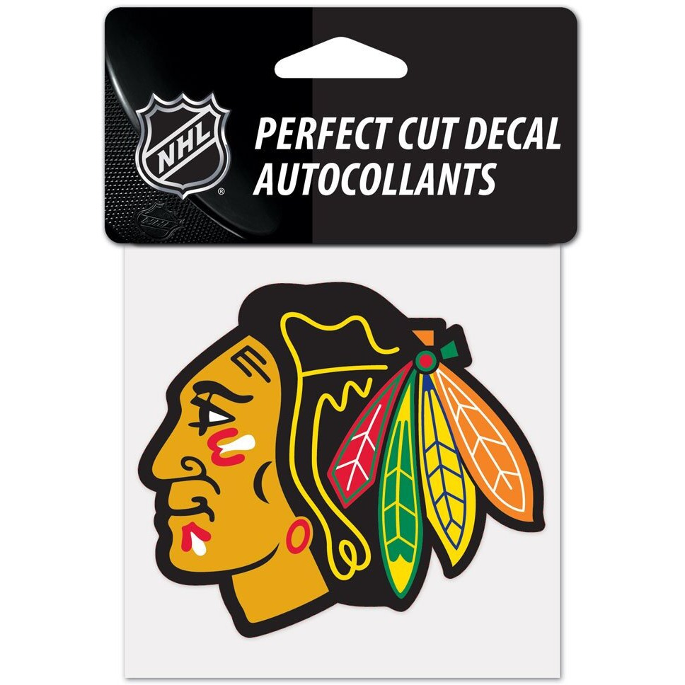 Chicago Blackhawks Decal 4x4 Perfect Cut Color