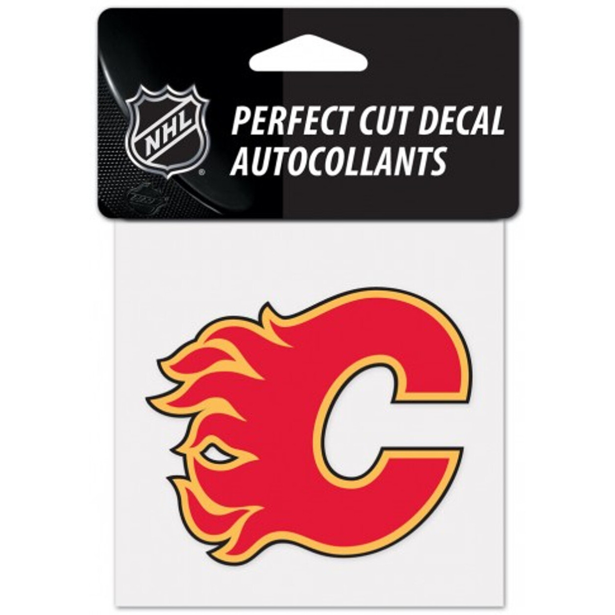 Calgary Flames Decal 4x4 Perfect Cut Color