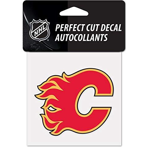 Calgary Flames Decal 4x4 Perfect Cut Color