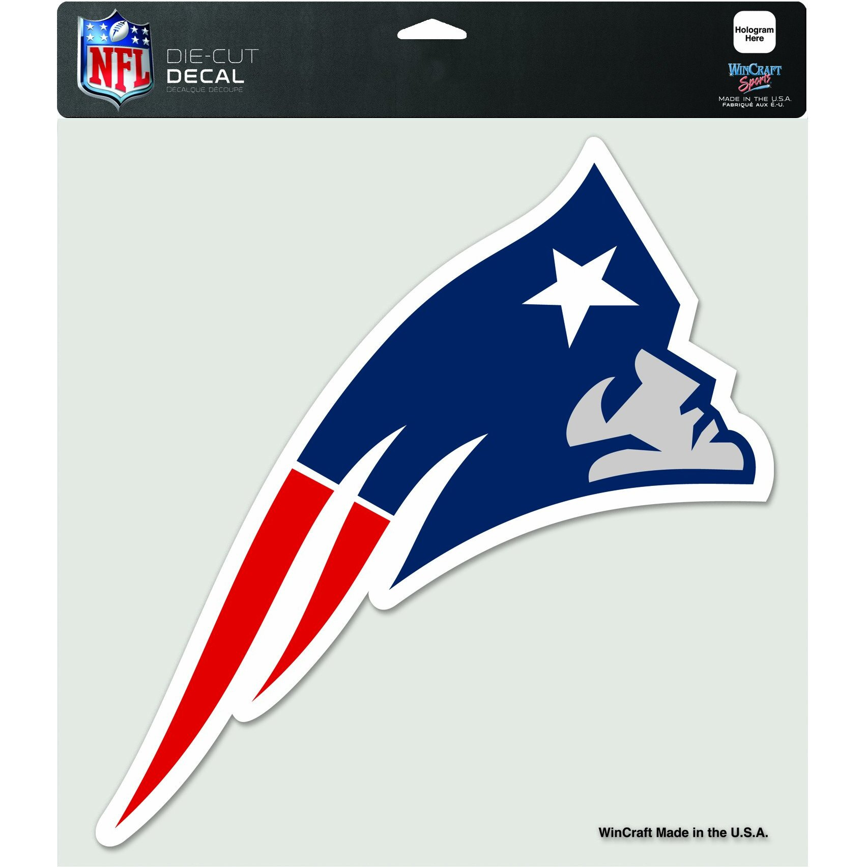 New England Patriots Decal 8x8 Die Cut Color