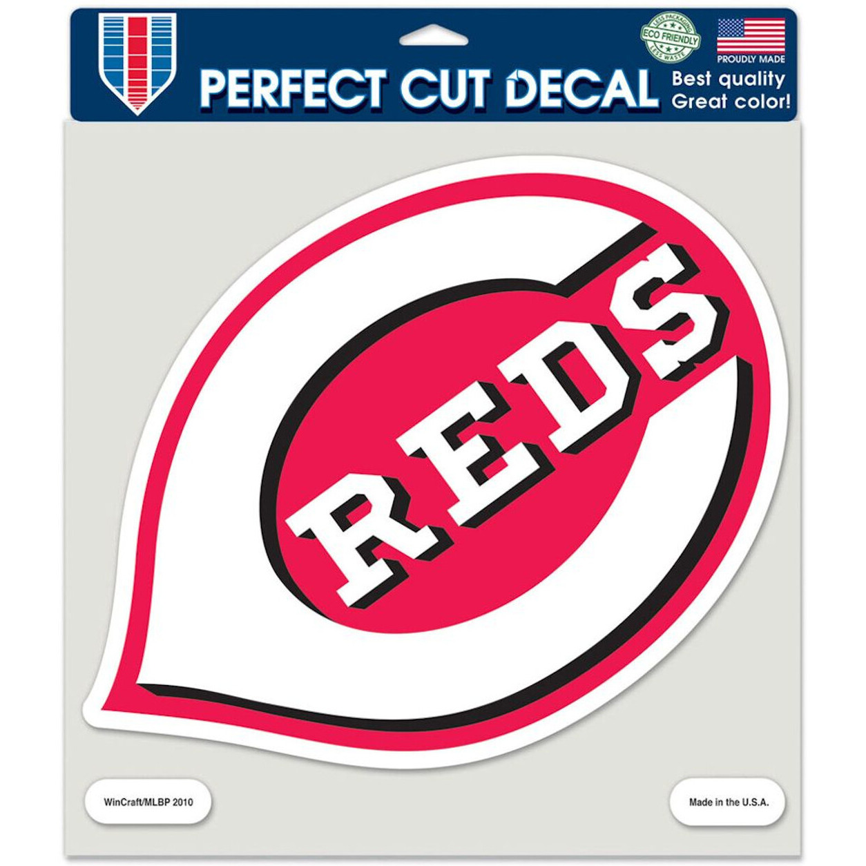 Cincinnati Reds Decal 8x8 Die Cut Color