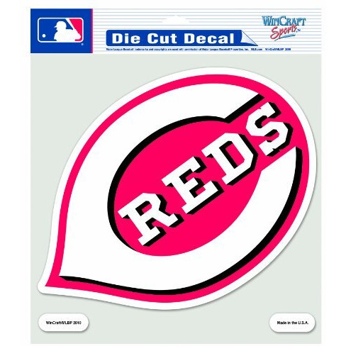 Cincinnati Reds Decal 8x8 Die Cut Color